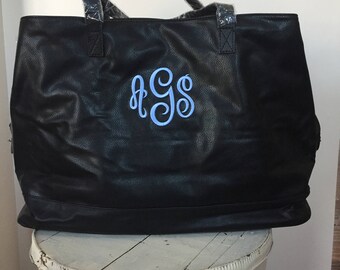 Monogram Travel Bag, Carry on Bag, Overnight Bag, Weekender Bag, Personalized Bag, Monogram Weekender, Monogram Tote Bag,, Gift for her