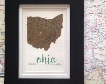Ohio Dirt Map-Athens- Ohio University(NO HEART)
