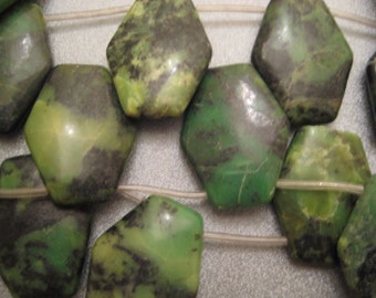 African Chrysoprase Beads 9pcs