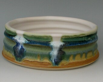 MEDIUM DOG BOWL #42 - Ceramic Dog Bowl - Ceramic Dog Dish - Stoneware Dog Bowl - Pottery Dog Bowl - Clay Dog Bowl - Dog Food Bowl - Pet Bowl