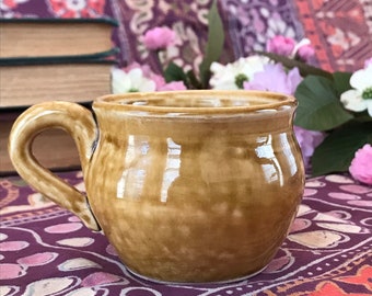 Small Yellow Porcelain Mug