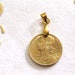 Vintage French Coin Pendant made from Genuine 1971 10 cents Coin. Gift. 47h Anniversary, 47th Birthday. Women.art.431