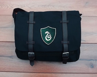 Slytherin Messenger bag Harry Potter satchel canvas