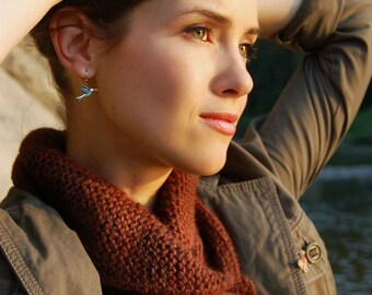 Pdf knitting pattern for Shawl Collared Cowl