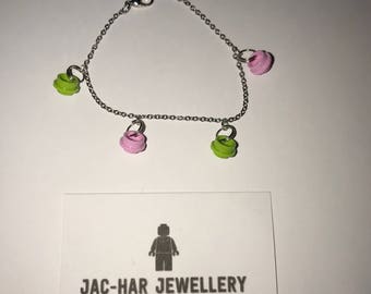 Childrens Funky lego 6 inch stainless steel bracelet