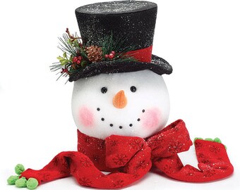 Snowman Head Tree-Topper- JACK Frost- He's BACK--- Ships July 2018, a sell out last season, Pre-Order Yours Today, He is Fabulous