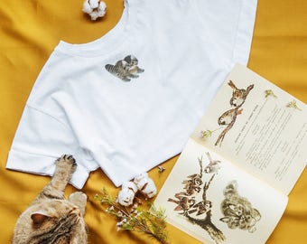 Cat "Bysia" Cotton Oversized T-Shirt