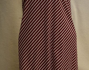 Vintage Diagonal Striped Dress