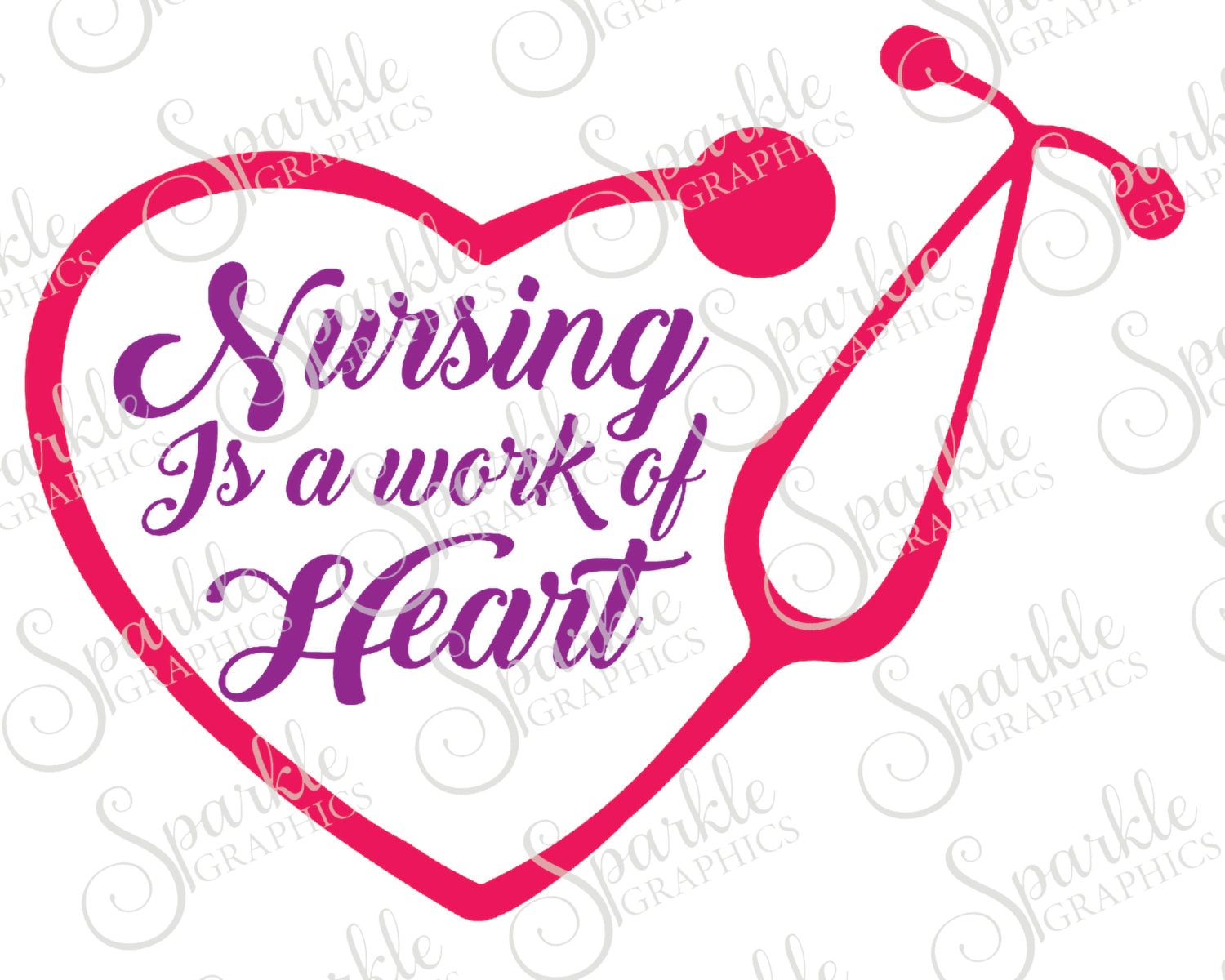 Download Nursing Is A Work Of Heart Cut File CNA svg RN svg lpn svg