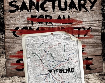 No Sanctuary at Terminus Poster, inspired by The Walking Dead