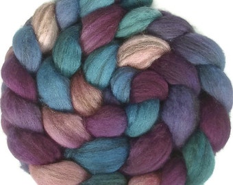 Handpainted Heathered BFL Wool Roving - 4 oz. HAWAII - Spinning Fiber
