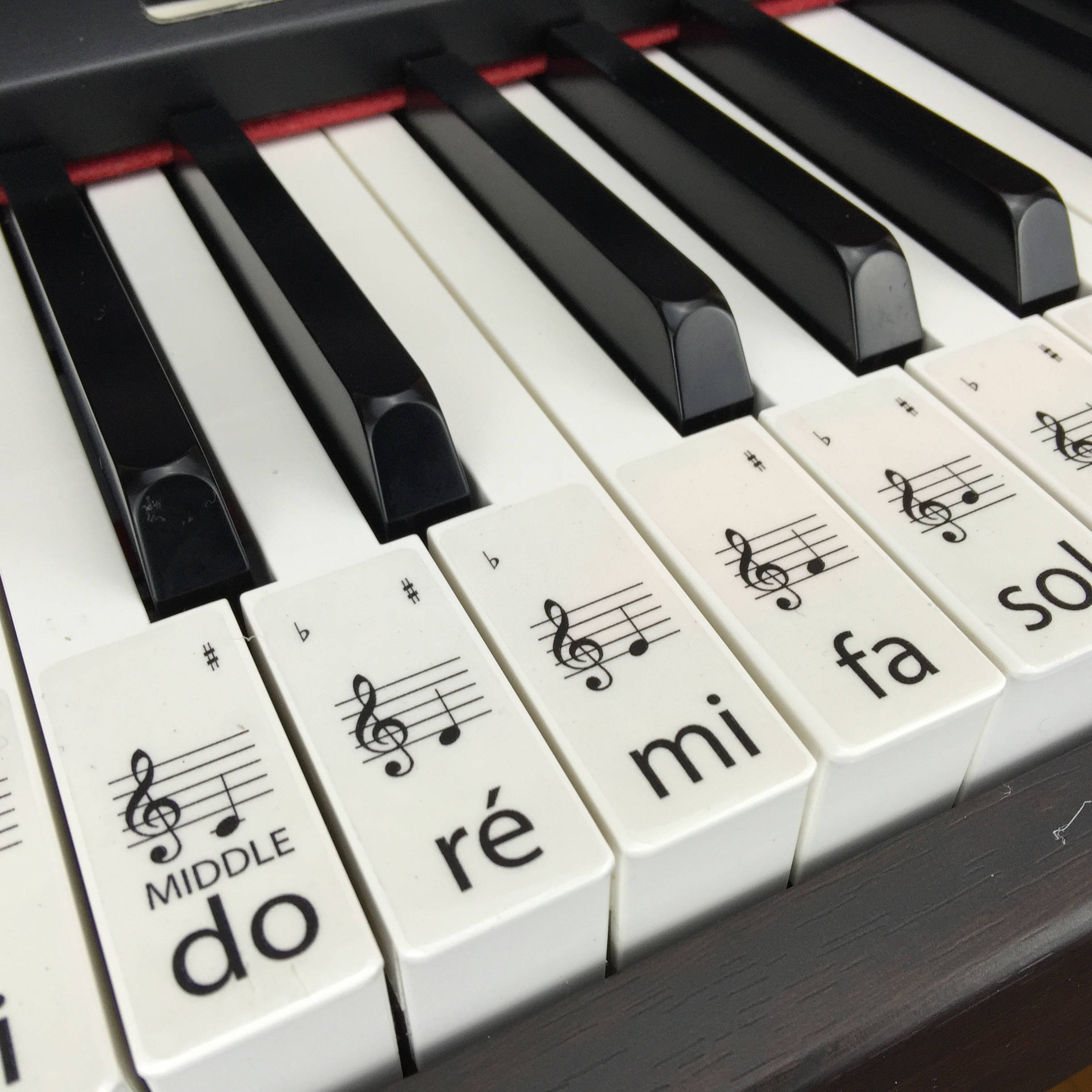 Clavier Transparent de Solf ge PIANO  autocollants apprendre