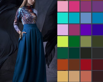 Maxi Skirt, Pleated Maxi Skirt, Long Skirt, Women Skirt, Bridesmaid Skirt, Gypsy Skirt, Boho Skirt, Plus Size Skirt, A Line Skirt,Women Gift