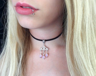 Opal necklace, opal birthstone, October opal necklace, October birthstone, Libra birthstone necklace, October birthday gift, Opal jewelry