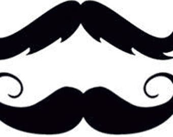 Mustaches Vinyl Decal Sticker Set
