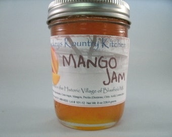 Homemade Mango Jam, by Beckeys Kountry Kitchen jam jelly preserves fruit spreads