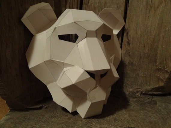 Make Your Own Lion mask from recycled paper PDF pattern PDF