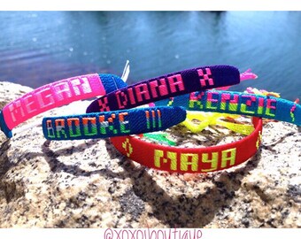 Personalized Name Friendship Bracelets