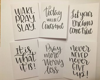 Card, Inspirational cards, Card set, Inspirational card set, encouragement cards, inspirational note, stationary, blank cards