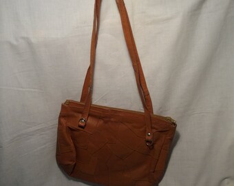 Vintage 1980''s Light Brown Handbag - Shoulder Bag - NEW
