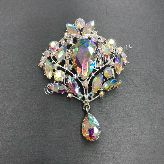 AB Vintage Rhinestone Brooch #BR-1