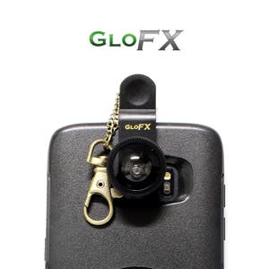4-in-1 Kaleidoscopic Phone Camera Lens Kit by GloFX Premium Rugged Lens Adapter w/ Keychain Clip Fish Eye Wide Angle & Macro Lenses Rave