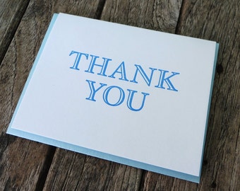 Letterpress Thank You Card