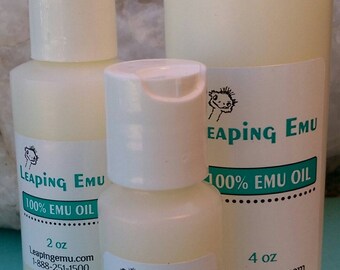 100% Emu oil with or without essential oil