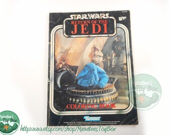 Vintage Star Wars Return of the Jedi Coloring Book 1980s (USED)