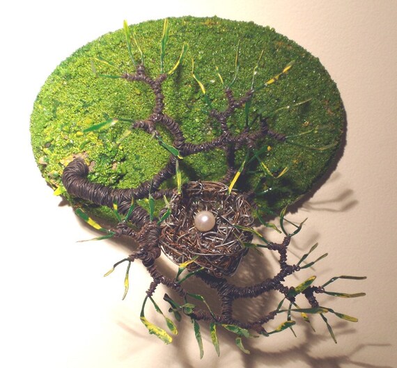 Bird Nest No.6 wire sculpture Original one of a kind by