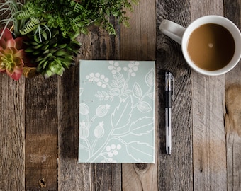 Cahier Journal Floral | Journal de balle | Carnet de croquis | Journal de voyage | Livre d’art | Journal de rêve | Journal de la nature | Journal personnalisé