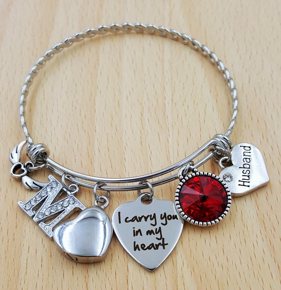 Urn Bracelet Urn Jewelry Sympathy Bracelet Sympathy Gift In Memory of Husband Memorial Bracelet Loss of Husband Urn Bracelet Husband