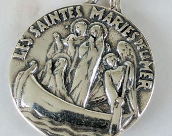 Medal - Les Saintes Maries de la Mer - Sterling Silver - 27mm