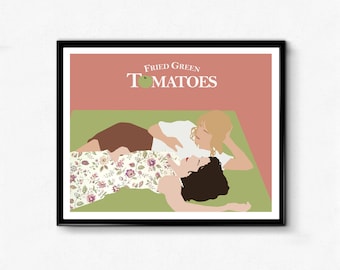 Fried Green Tomatoes Minimalist Movie Poster- Feminist Prints, Wall Art Decor