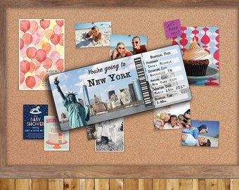 Ticket to New York...Boarding Pass...Gift, Surprise show them you care.