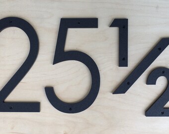6 inch Modern House Numbers Letters