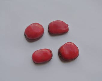 set of 4 beads polymer clay for creation