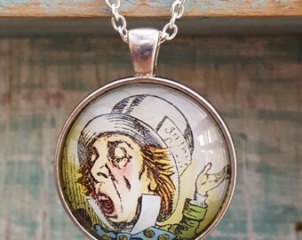 Alice in Wonderland Mad Hatter Necklace