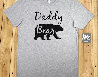 Daddy Bear Shirt - Soft Cotton T-Shirt - Unisex Tee - Gift for Dads -Guy Shirt,Dad Gifts,Papa Shirt,Bear,Family