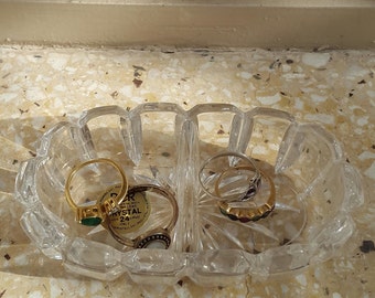 Vintage RCR Crystal Trinket Dish Jewellery Holder