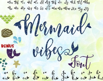 Download Mermaid font | Etsy