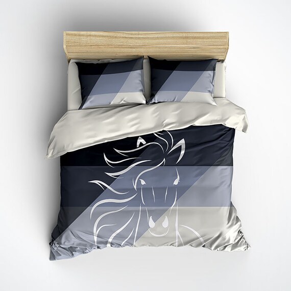 Duvet Cover Queen Comforter Horse Bedding Set Horse Duvet