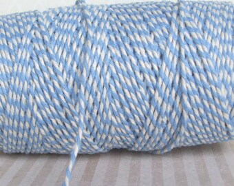 Sky Blue And White Bakers Twine - 10, 20 Yards