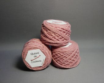 Pink Merino, naturally hand dyed wool