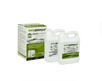 EcoPoxy Liquid Plastic 2 Lt, Encapsulating, Casting Epoxy, Molding, Safest Greenest, Eco-friendly, Casting Resin, Epoxy Resin