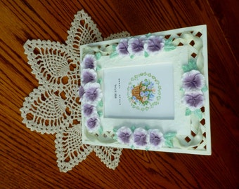 Polymer Clay Picture Frames - Shabby Chic Frames - Vintage Frames