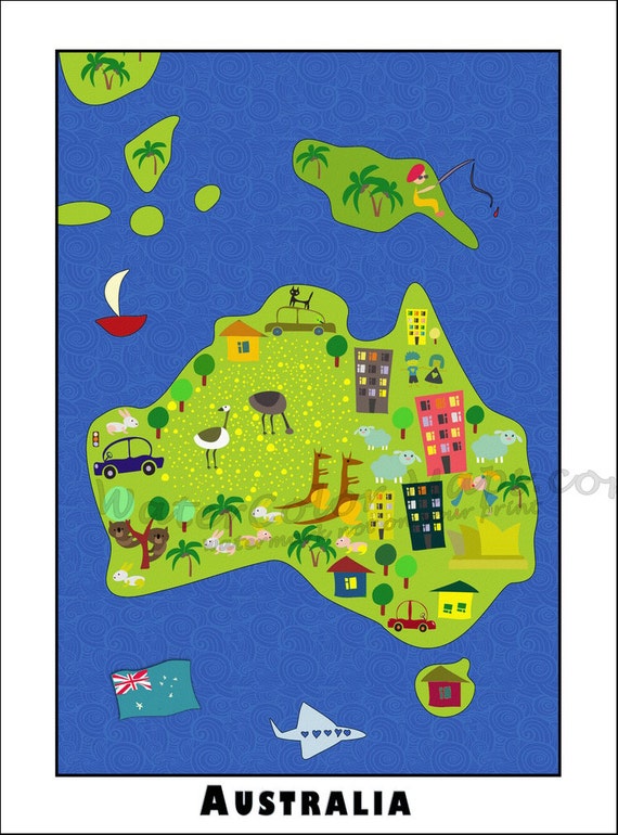 kids maps australia map for kids childrens maps map of