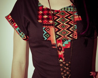 NAVAJO print KNIT TOP custom size