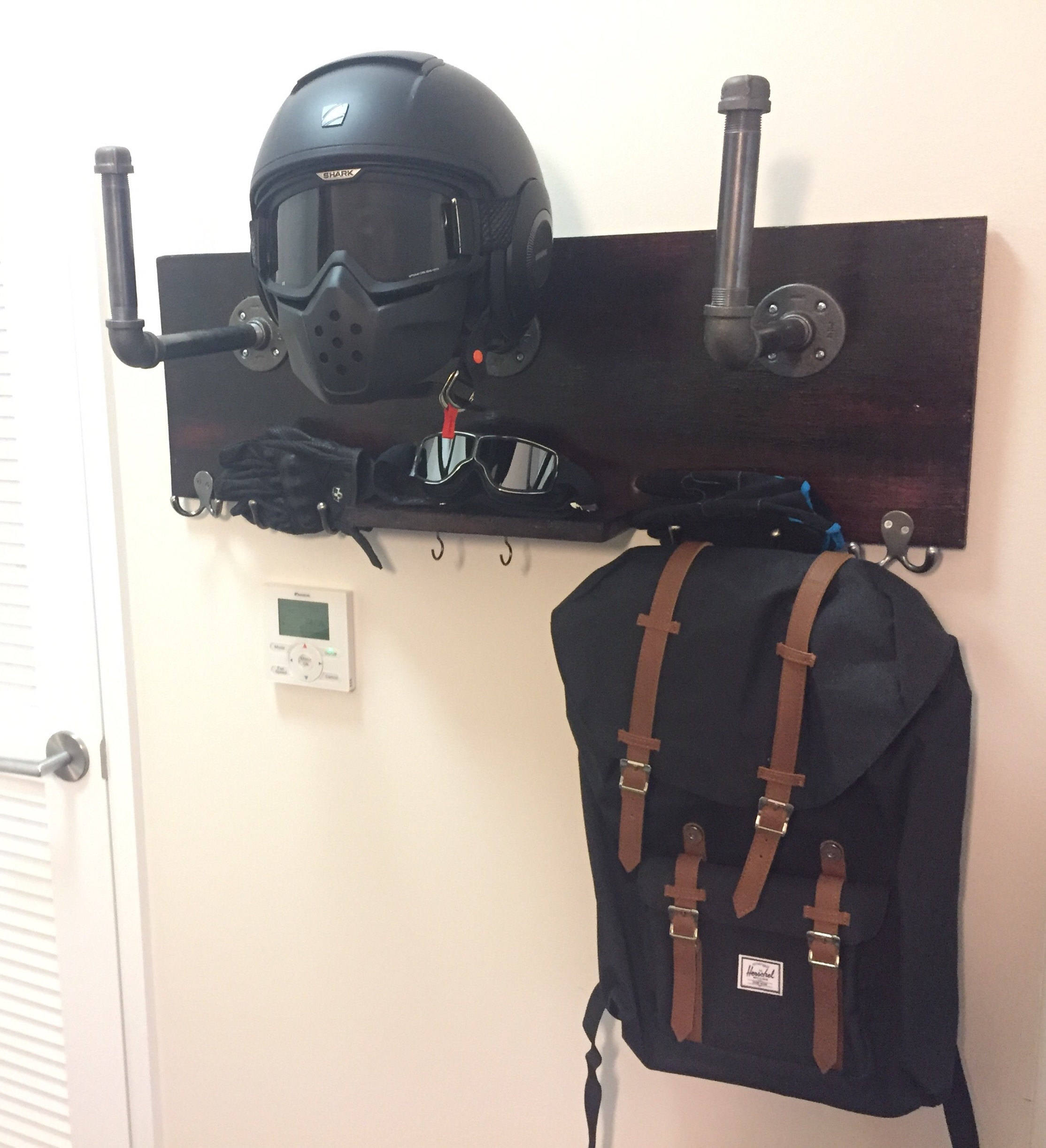 Motorcycle Helmet Holder Deluxe