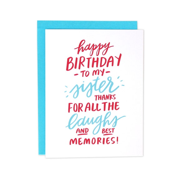 Ähnliche Artikel wie Geburtstag Schwester, Schwester Bday, Bday